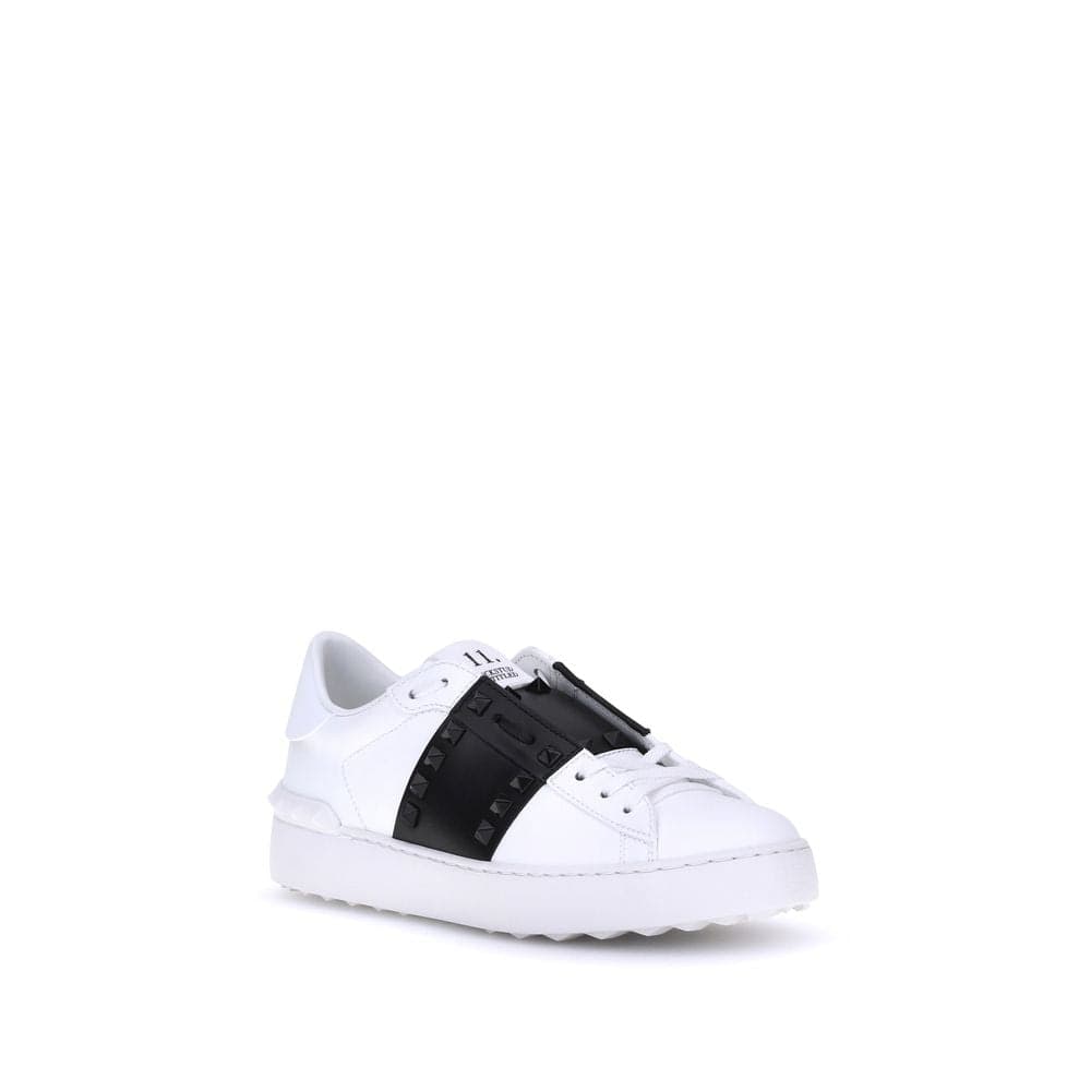 Valentino Garavani White Calf Leather Bos Taurus Low Top Sneakers - 2