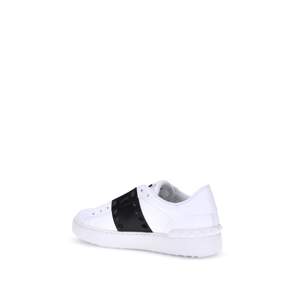Valentino Garavani White Calf Leather Bos Taurus Low Top Sneakers - 3
