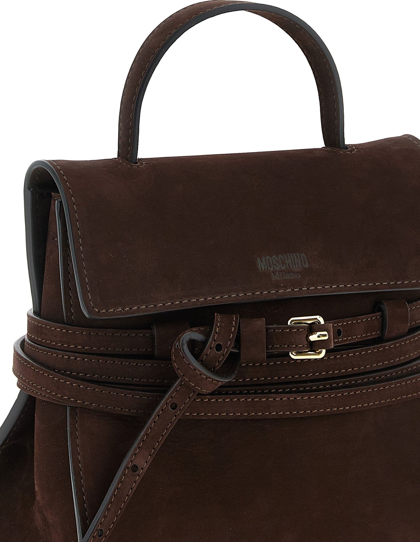 Moschino Brown Calfskin Handbag - 3