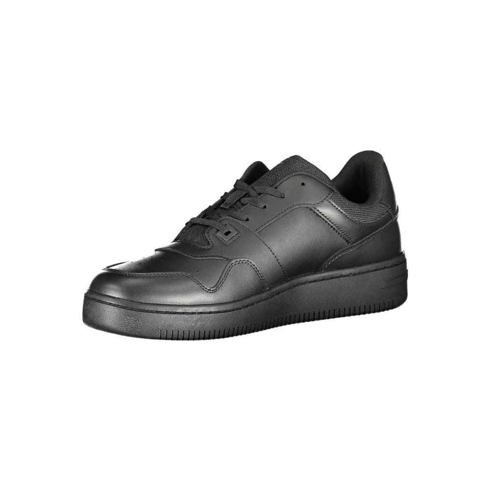 Tommy Hilfiger Black Leather Men's Sneaker - 3