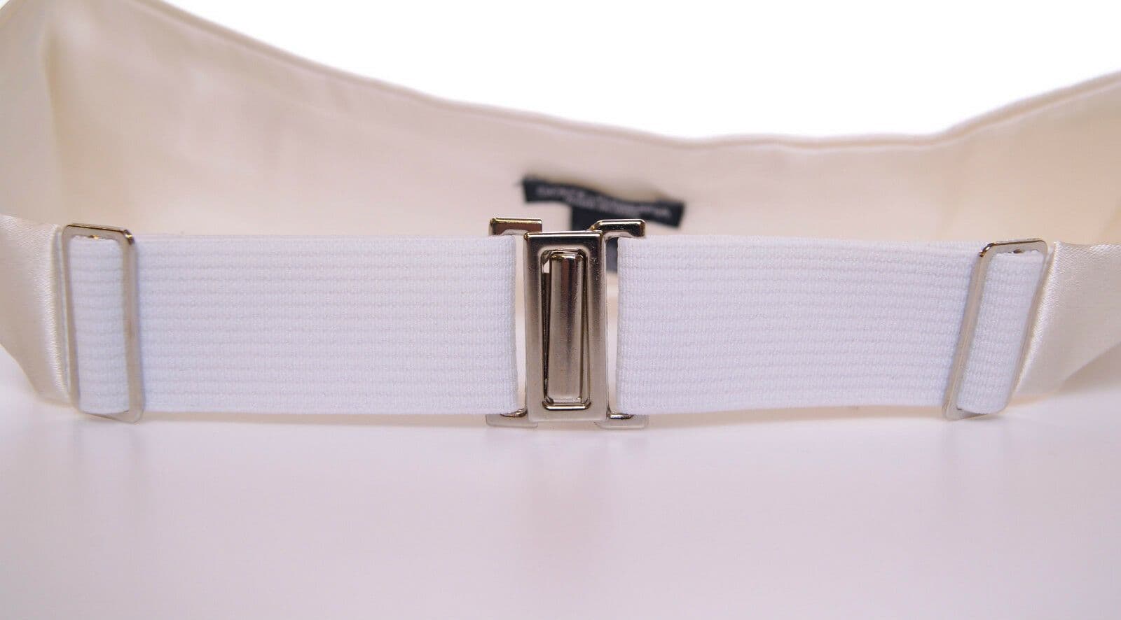 Dolce & Gabbana White Waist Tuxedo Smoking Belt Cummerbund - 4