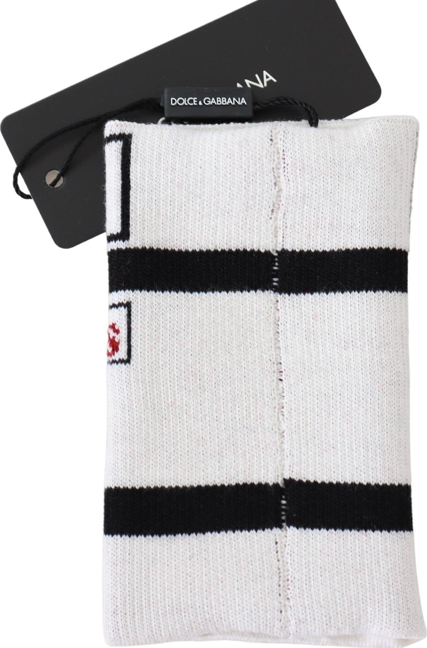 Dolce & Gabbana Multicolor Wool Knit D&G Love Wristband Wrap - 2