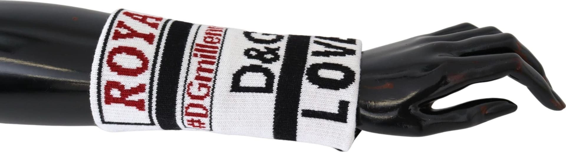 Dolce & Gabbana Multicolor Wool Knit D&G Love Wristband Wrap - 3