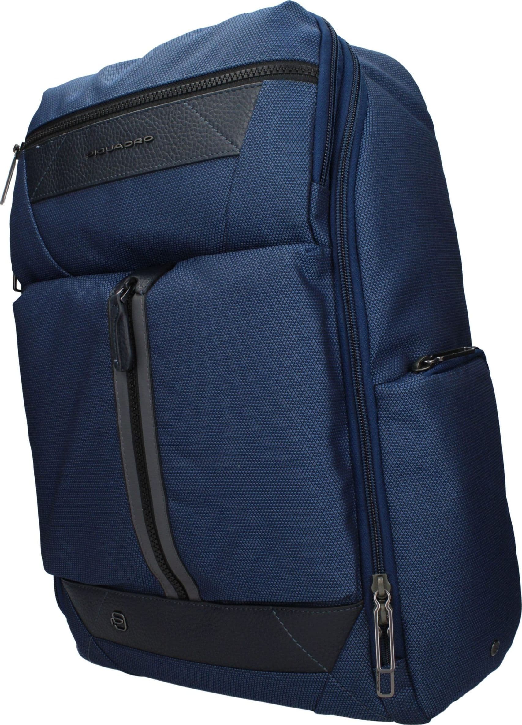 Piquadro Blue Fabric Backpack - 2