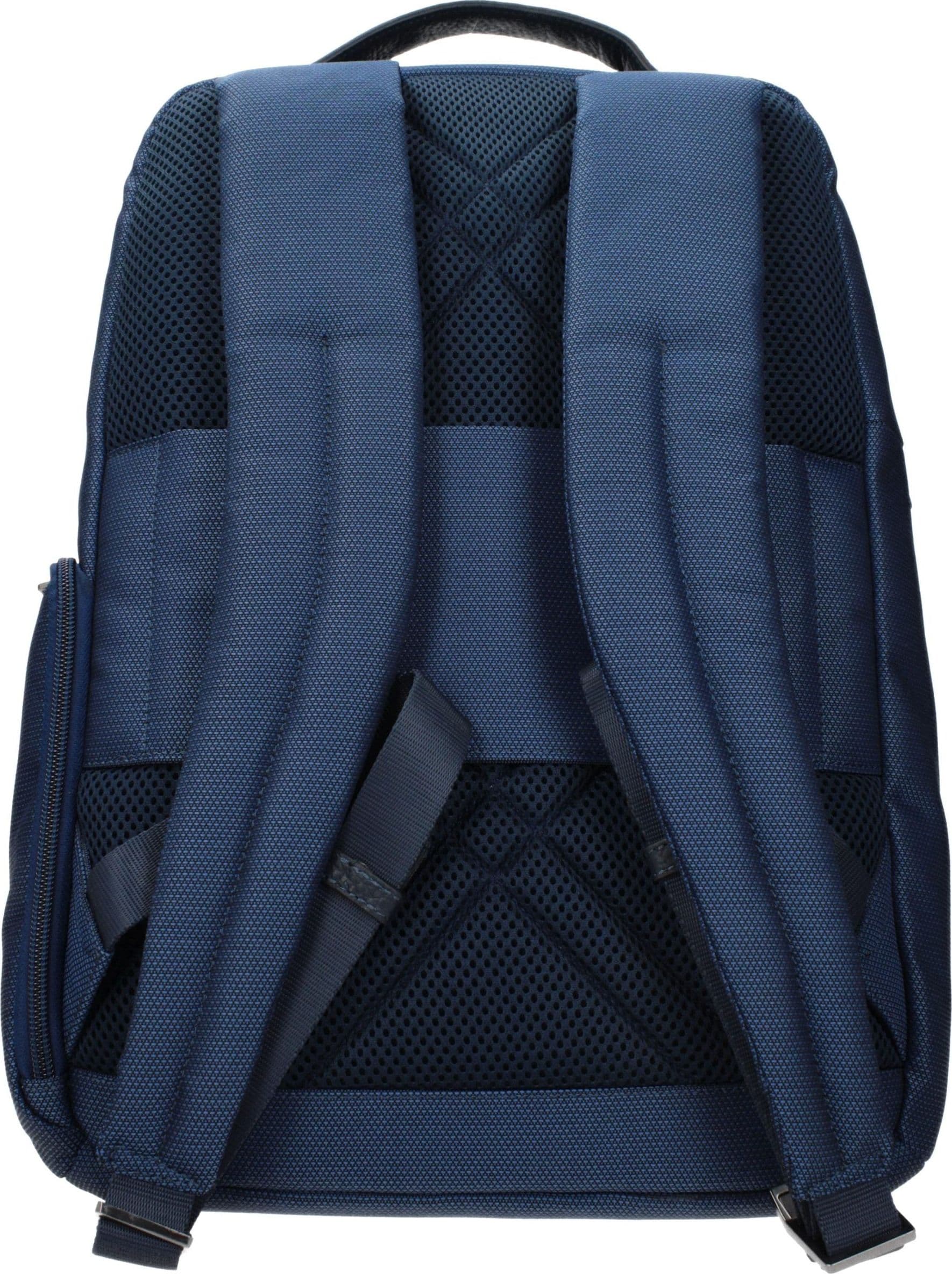 Piquadro Blue Fabric Backpack - 3