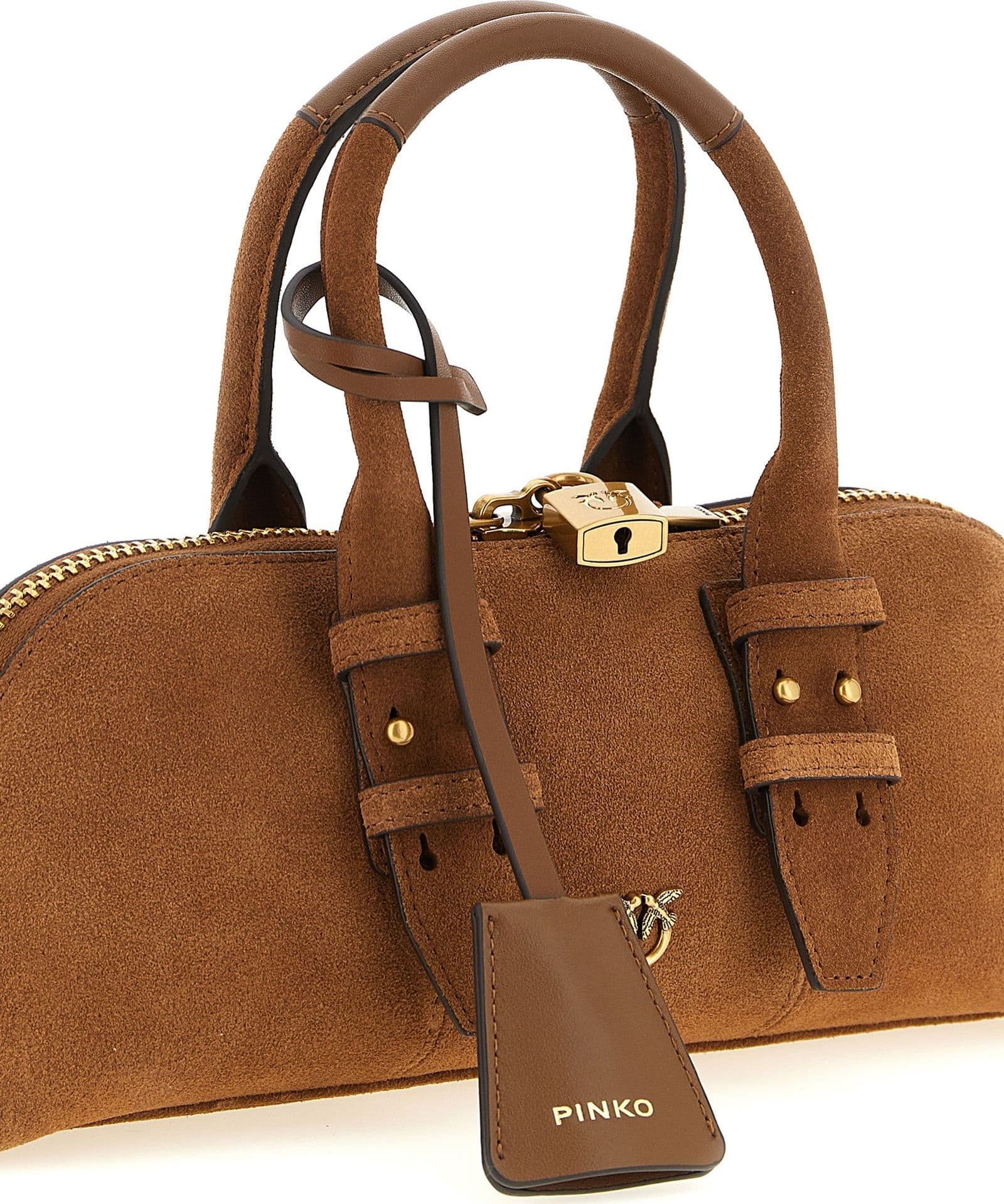 PINKO Brown Cowhide Shoulder Bag - 3