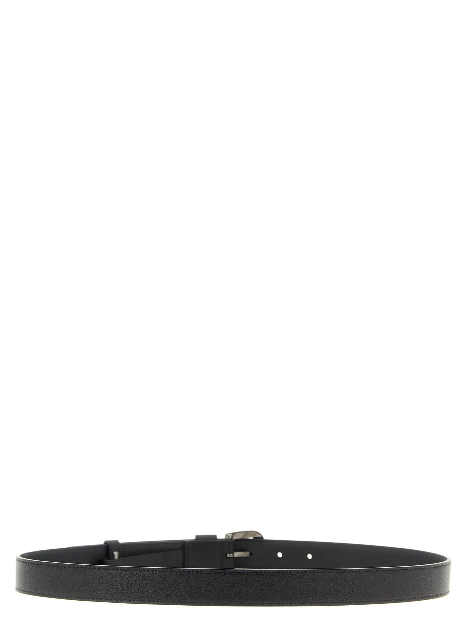Valentino Garavani Black Calfskin Regular Belt - 2