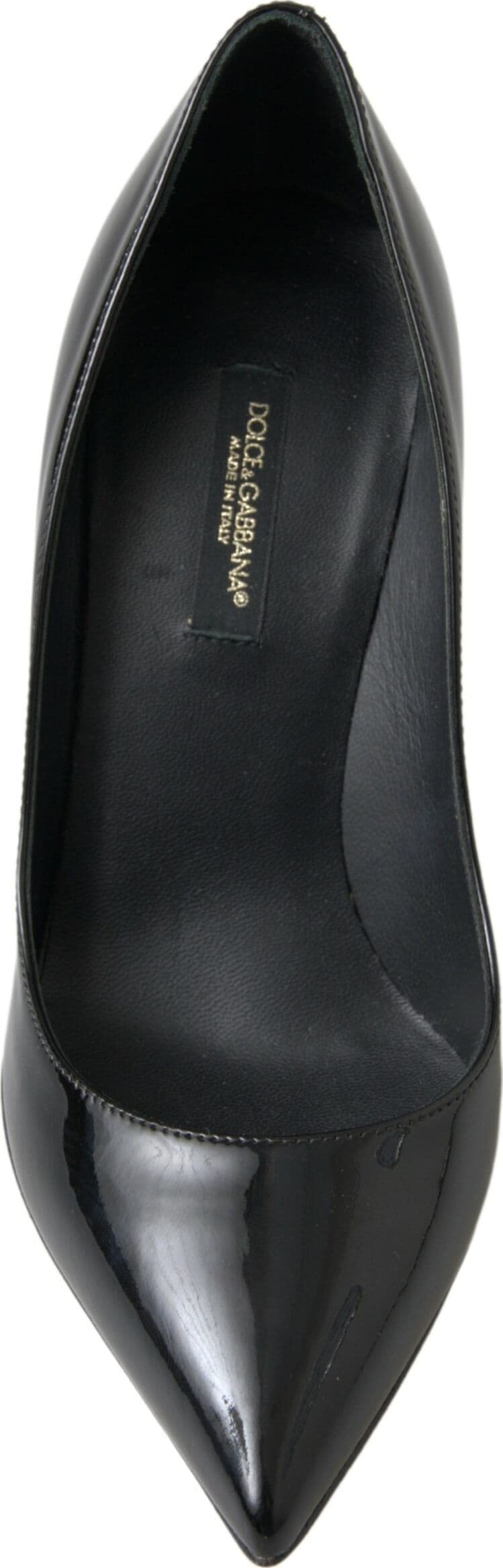 Dolce & Gabbana Black Patent Leather High Heels Pumps Shoes - 2