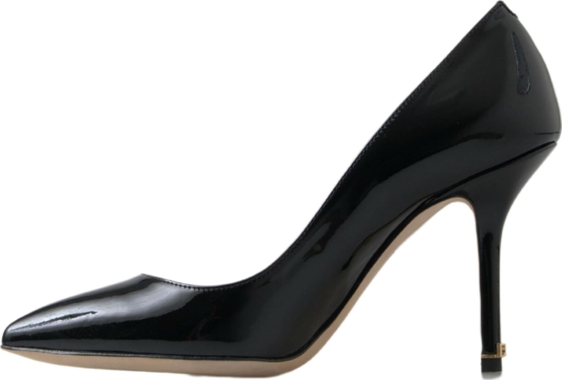 Dolce & Gabbana Black Patent Leather High Heels Pumps Shoes - 5