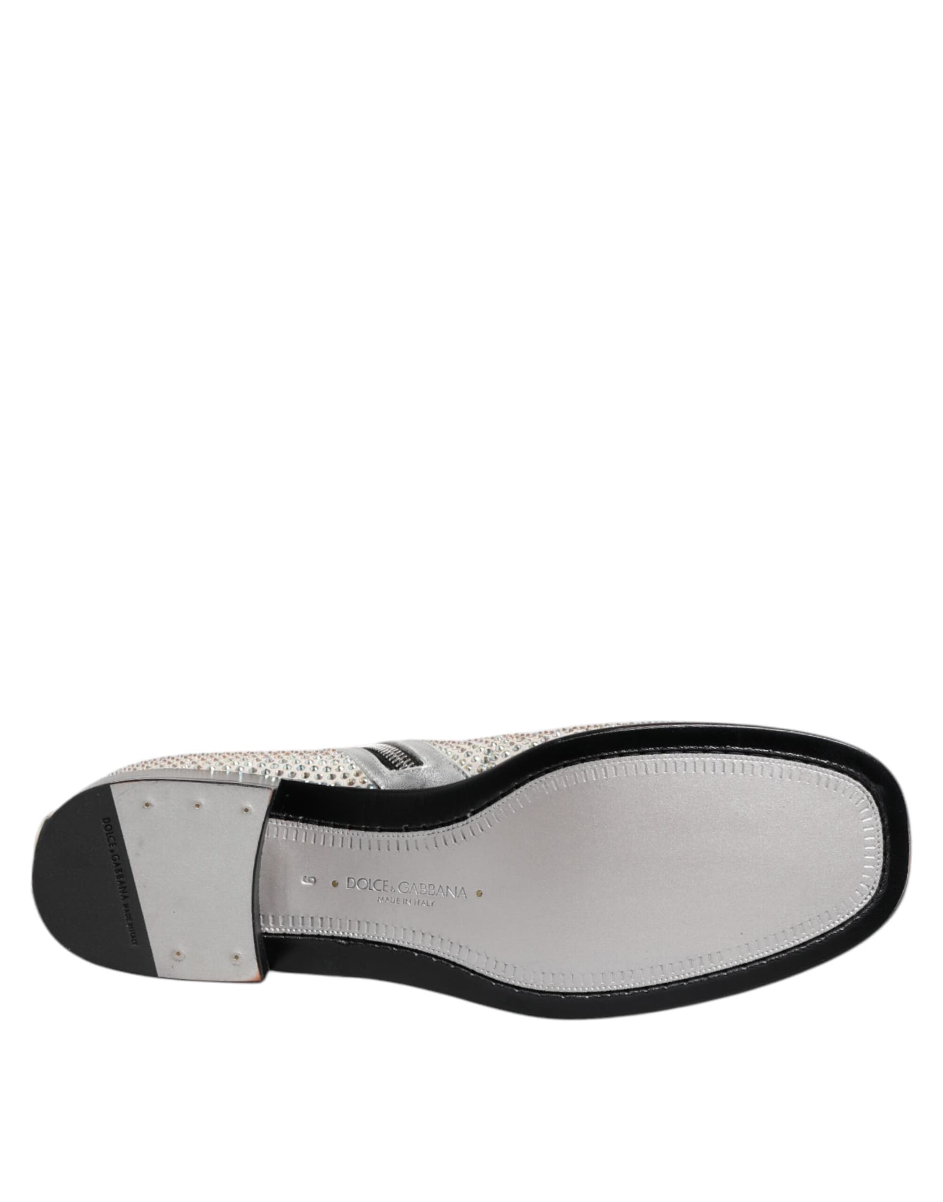 Dolce & Gabbana White Strass DG Logo Heels Ankle Boots Shoes - 8
