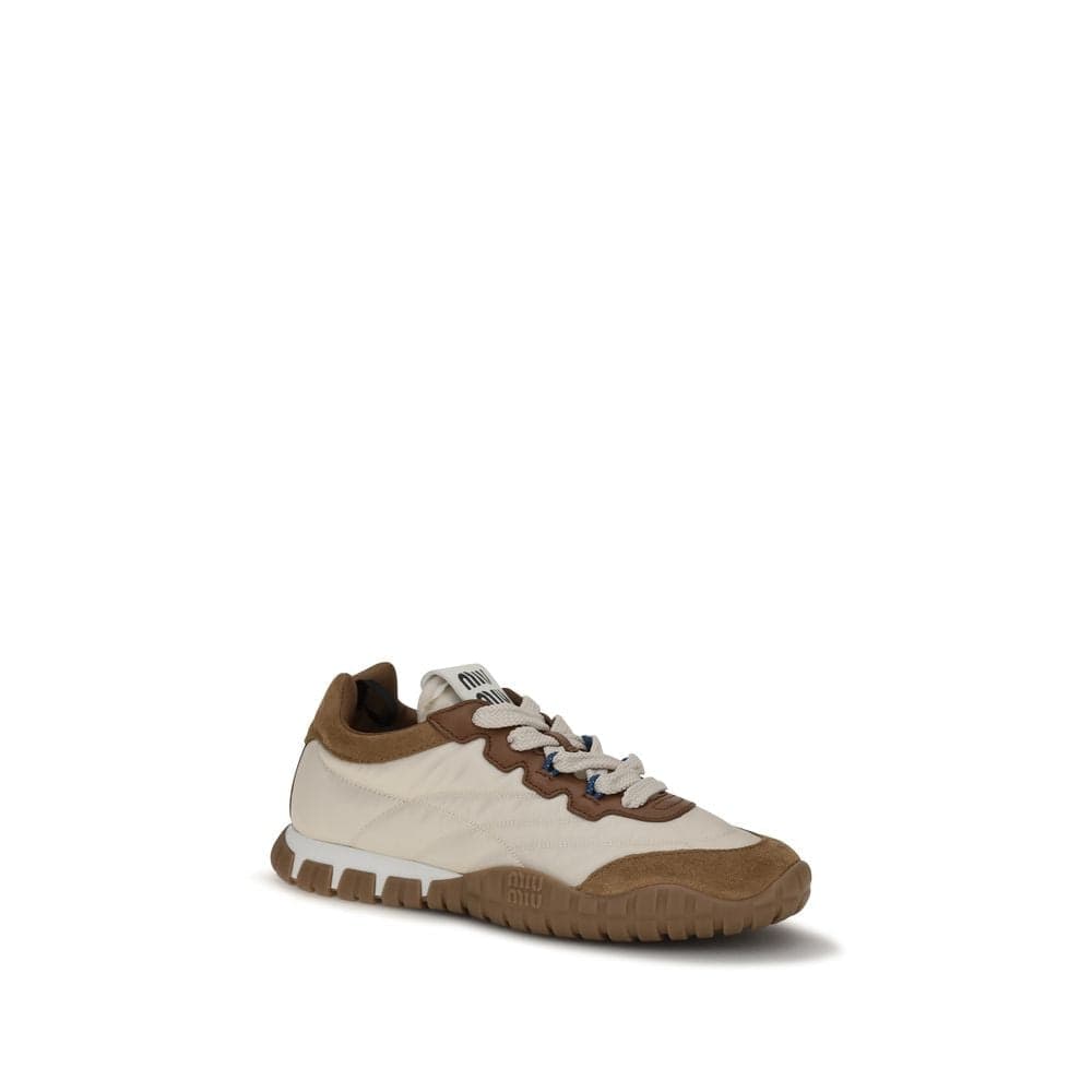 Miu Miu Beige Polyamide Athletic Sneakers - 2