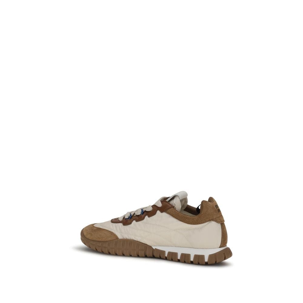 Miu Miu Beige Polyamide Athletic Sneakers - 3