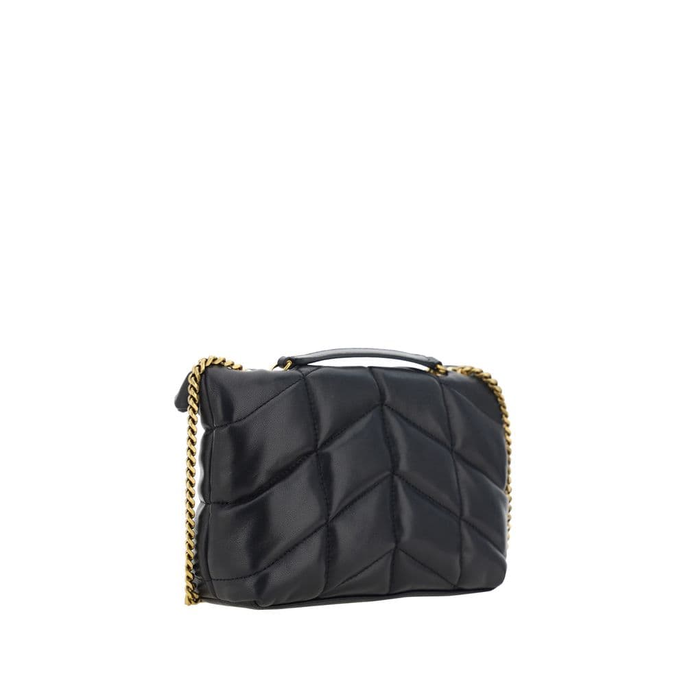 Saint Laurent Black Lamb Ovis Aries Aries Shoulder Bag - 3