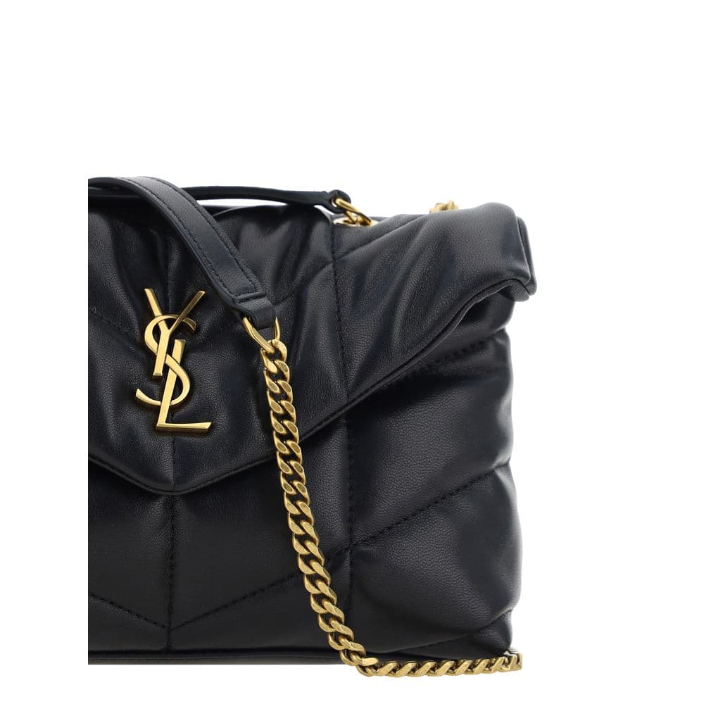 Saint Laurent Black Lamb Ovis Aries Aries Shoulder Bag - 4