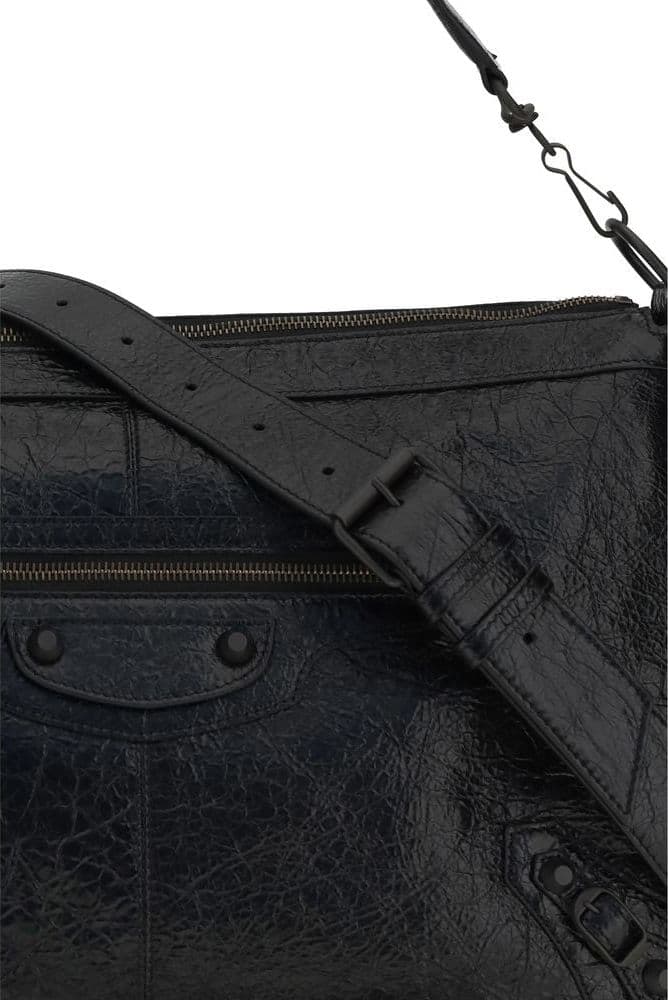 Balenciaga Black Lamb Ovis Aries Aries Shoulder Bag - 4