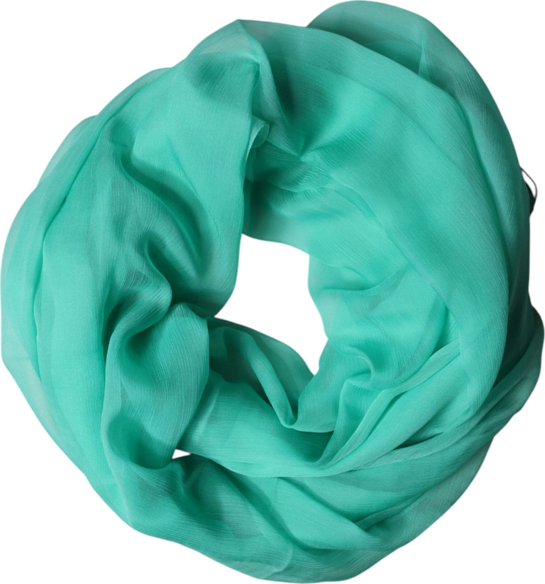 Dolce & Gabbana Teal Stole Silk Neck Wrap Shawl Men Scarf - 4