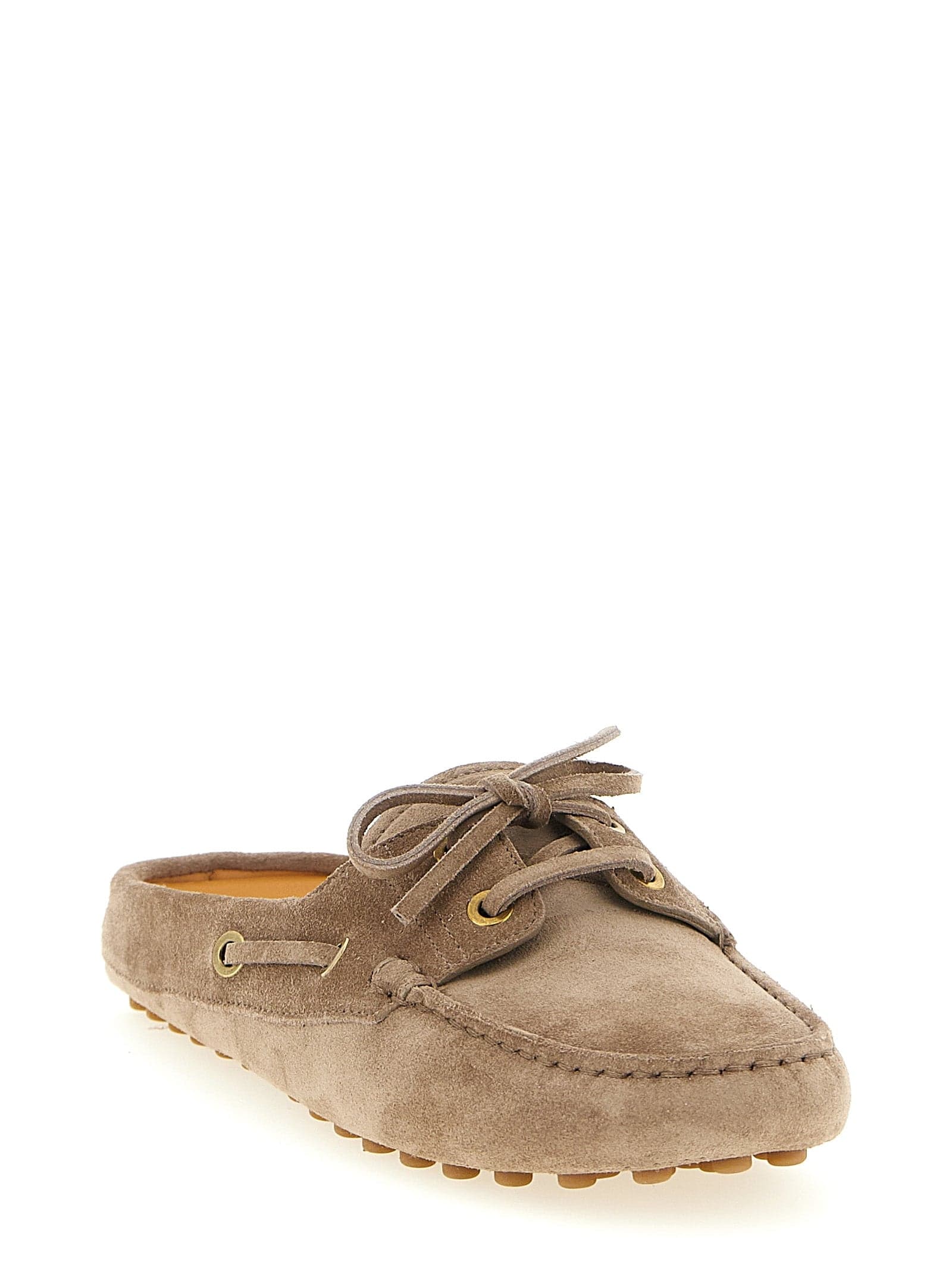 Tod's Beige Calfskin Flats - 2