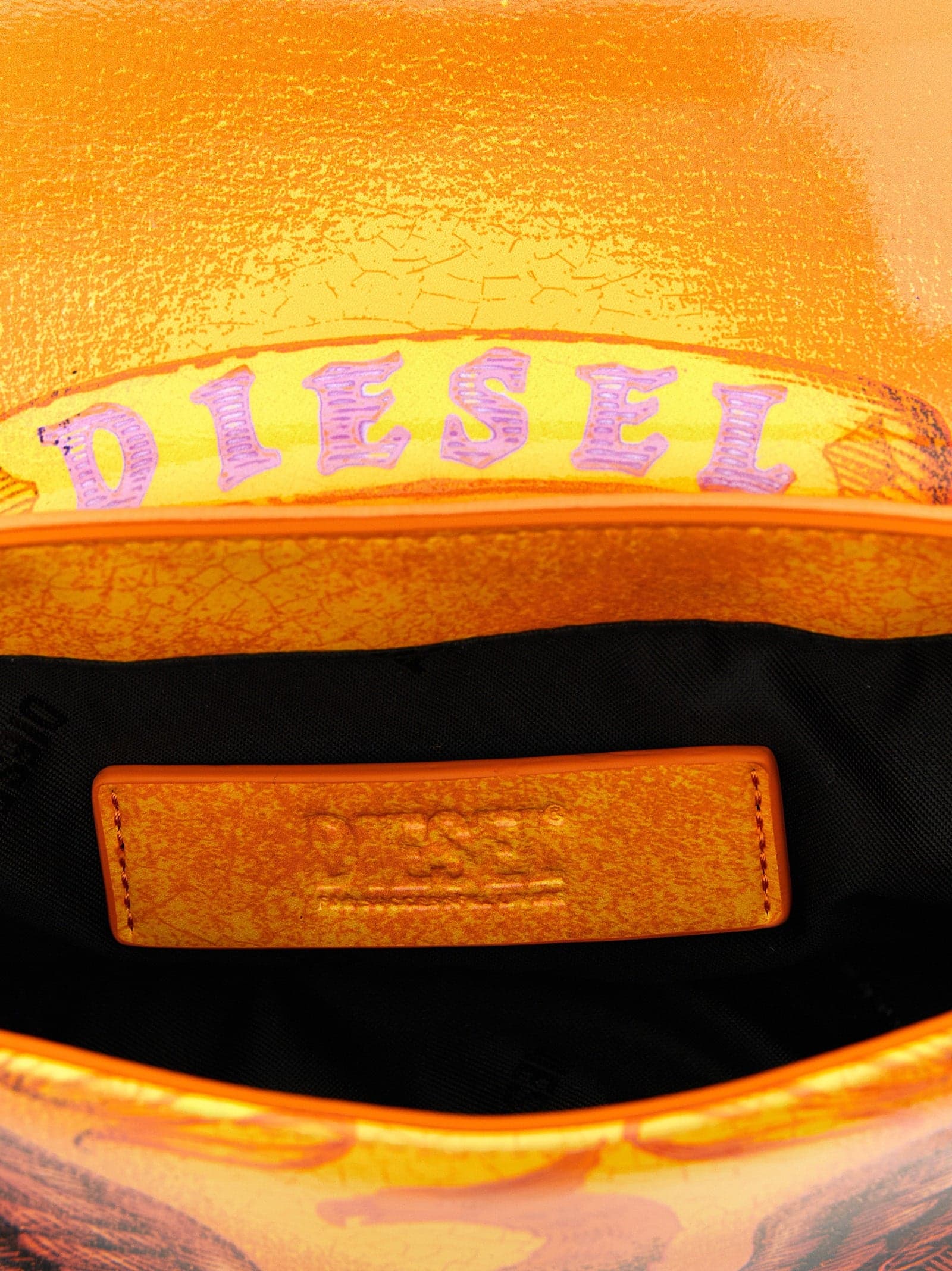 Diesel Orange Polyethylene Crossbody Bag - 4
