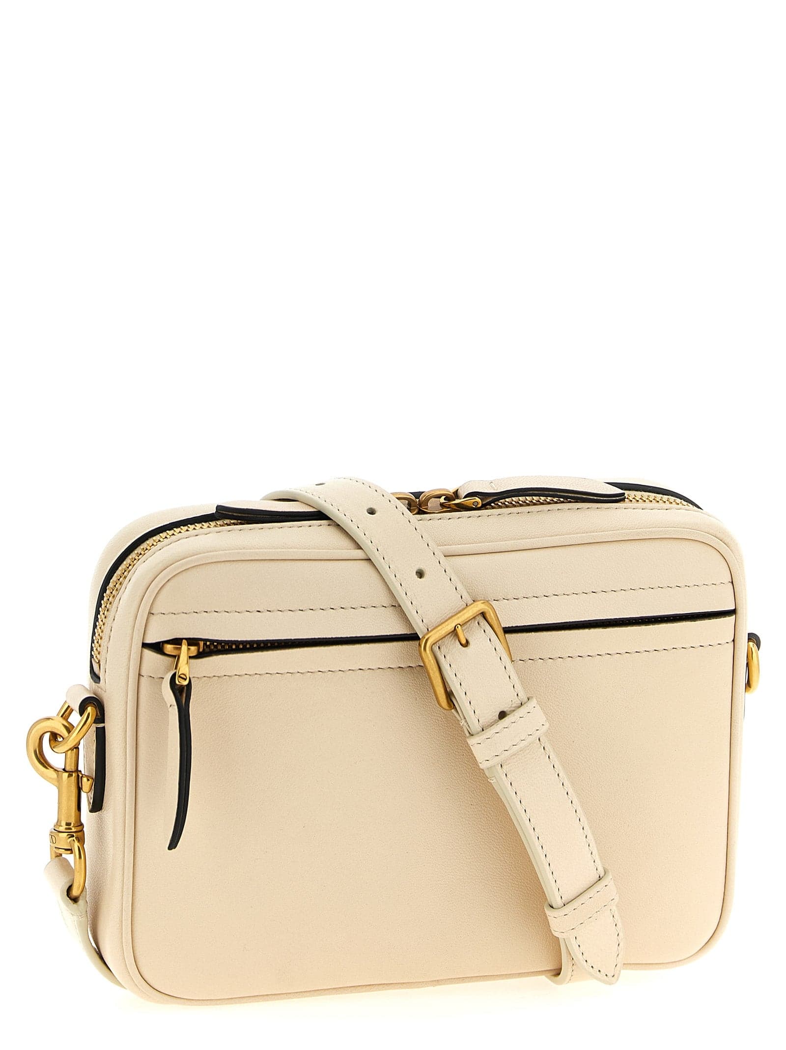 Valentino Garavani Bicolor Lamb Leather Crossbody Bag - 2