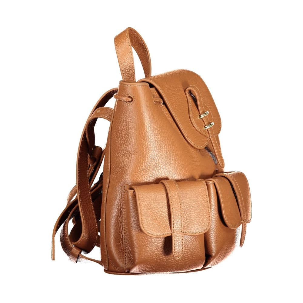 Coccinelle Brown Leather Backpack - 3