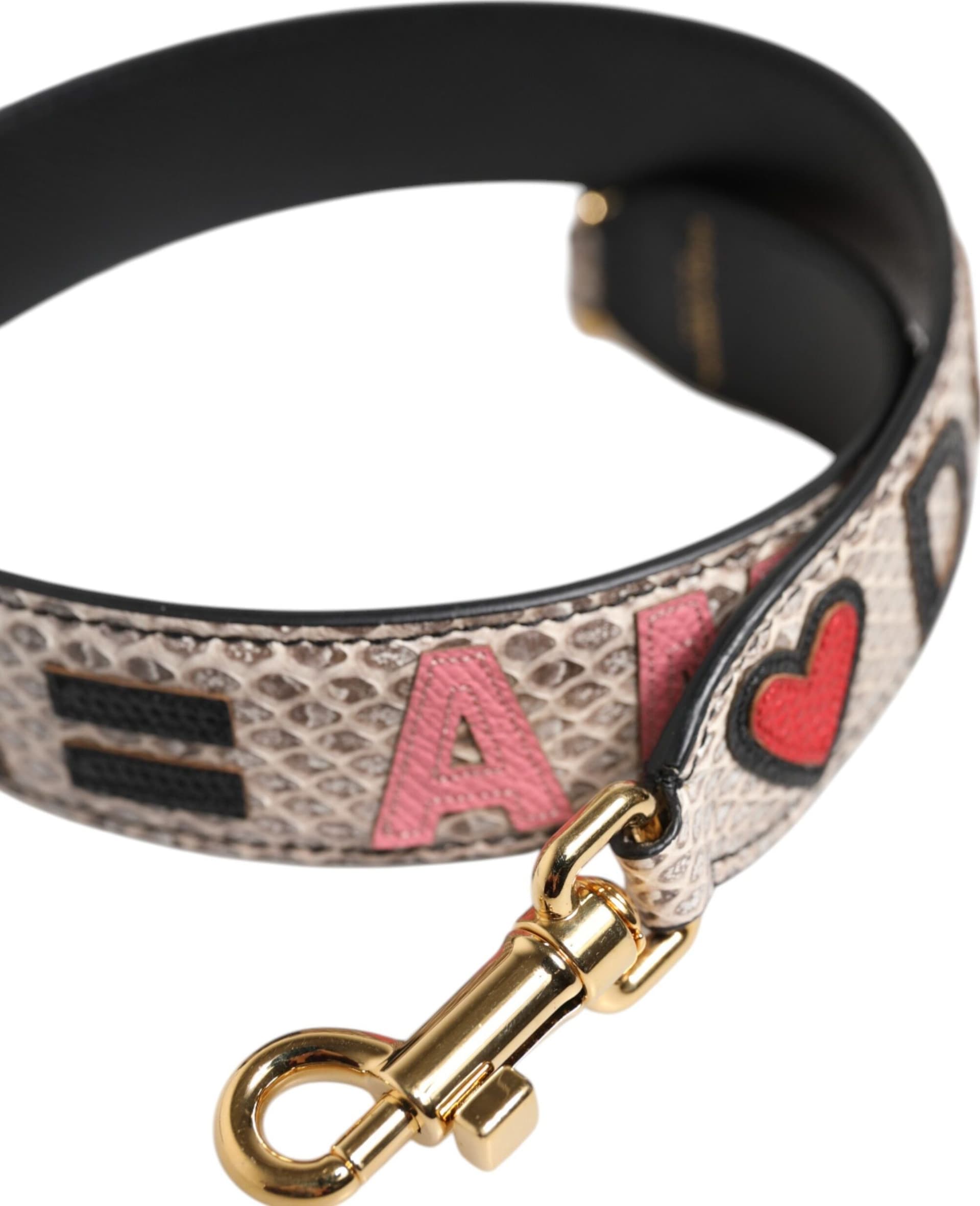 Dolce & Gabbana Multicolor DG AMORE Patch Bag Accessory Shoulder Strap - 4