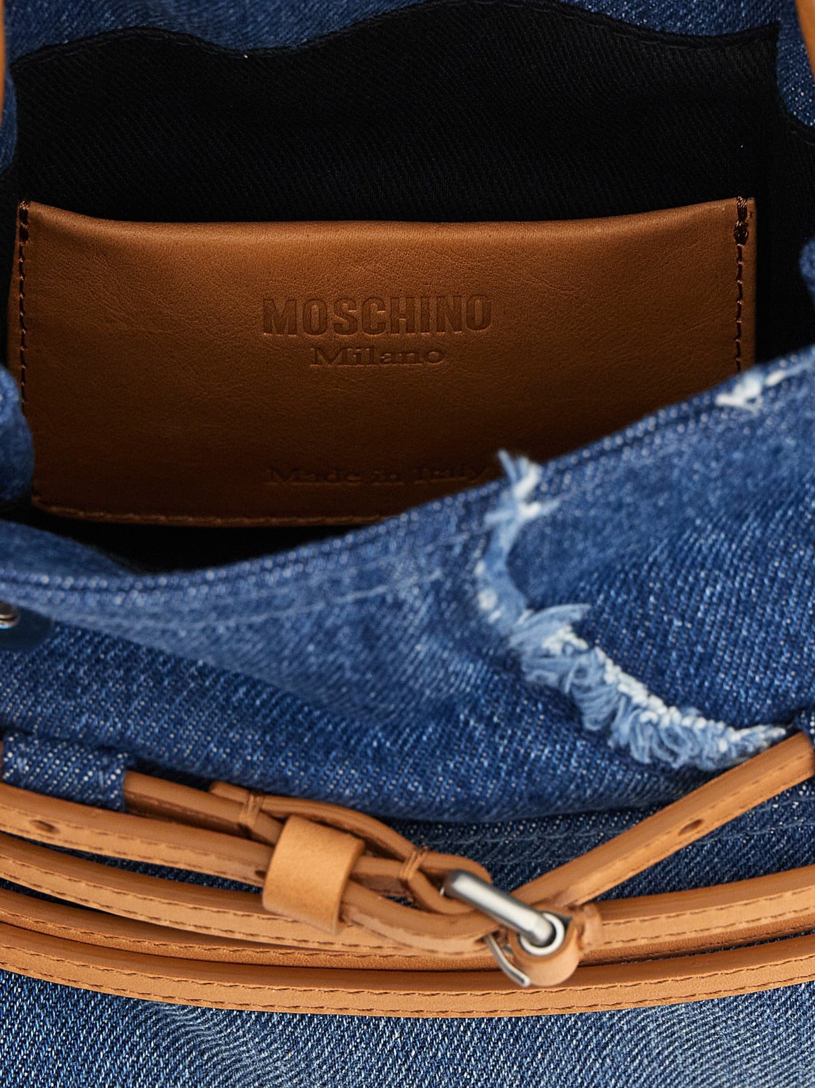 Moschino Blue Cotton Handbag - 4