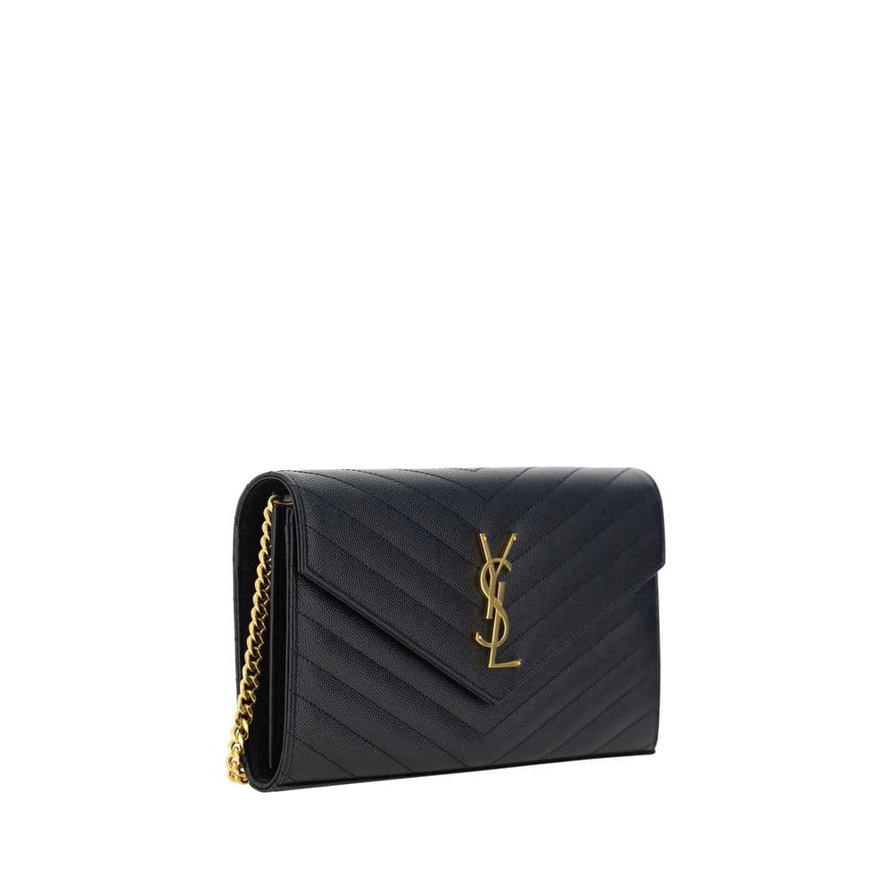 Saint Laurent Black Calf Leather Bos Taurus Shoulder Bag - 2