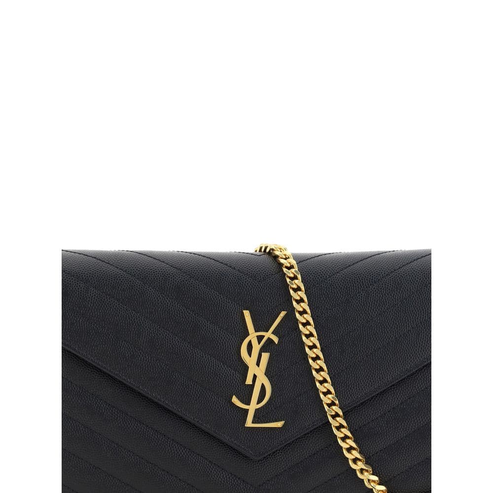 Saint Laurent Black Calf Leather Bos Taurus Shoulder Bag - 4