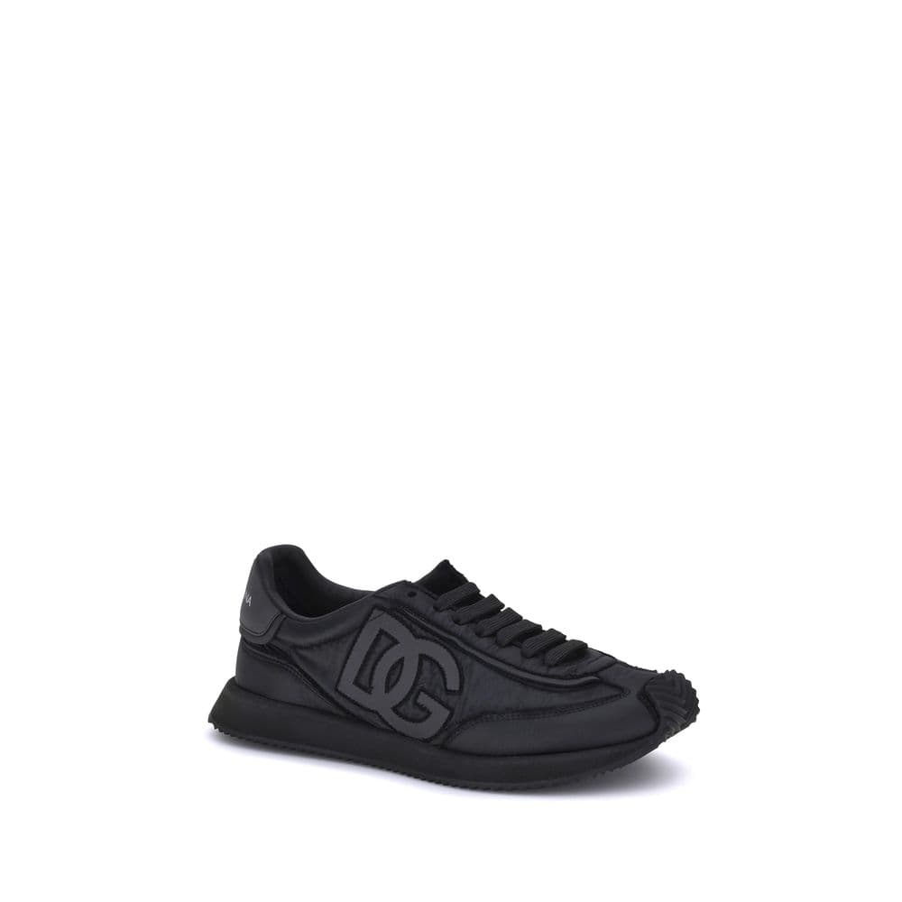 Dolce & Gabbana Black Fabric Athletic Sneakers - 2