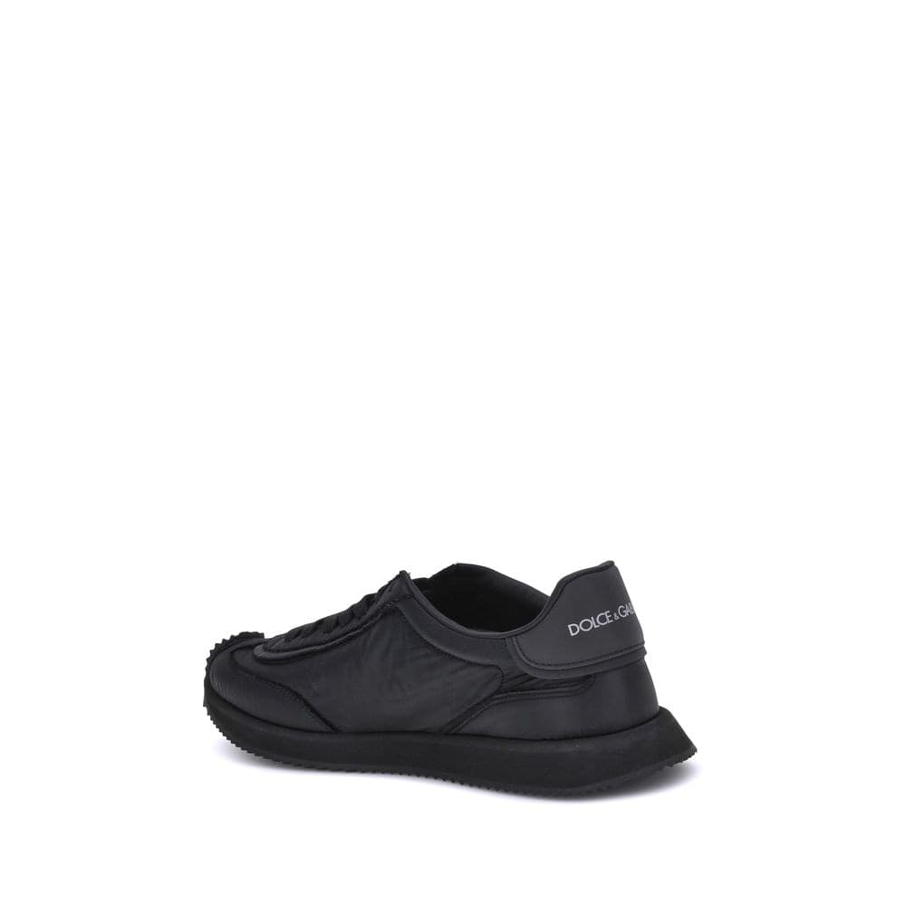 Dolce & Gabbana Black Fabric Athletic Sneakers - 3