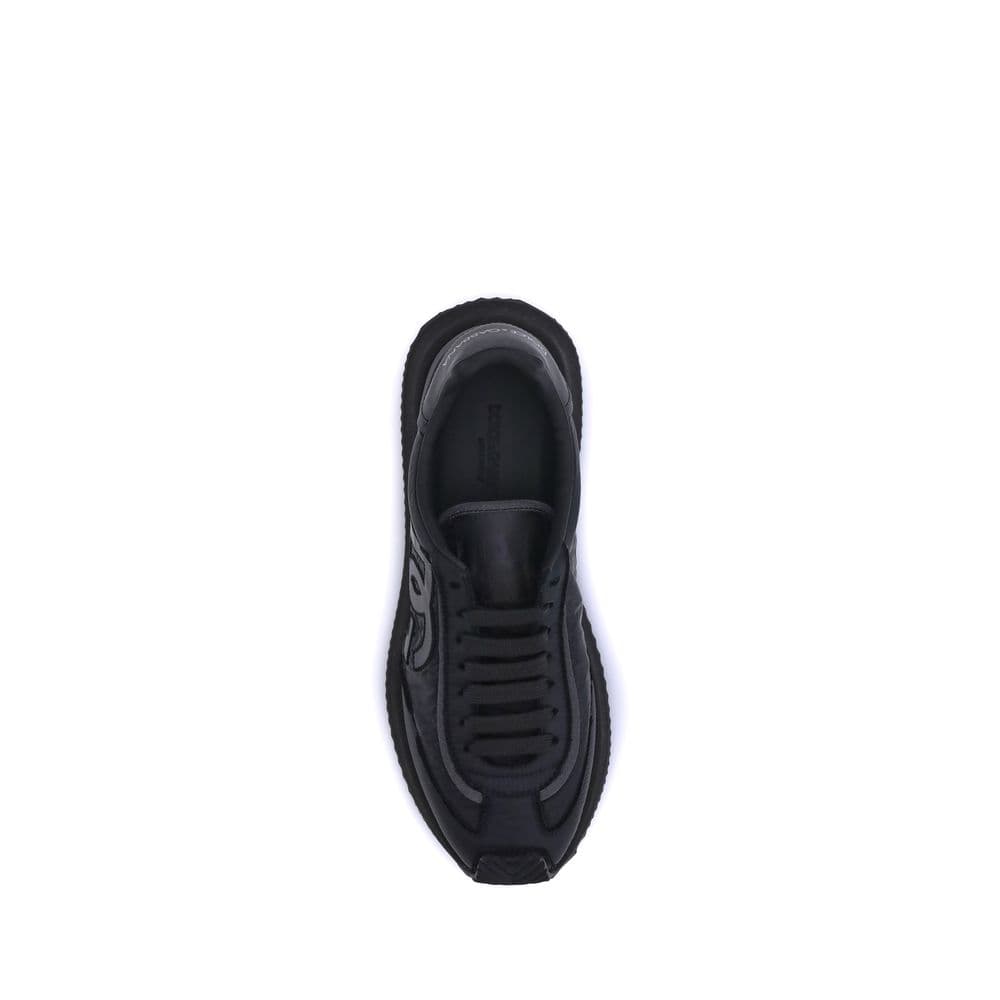 Dolce & Gabbana Black Fabric Athletic Sneakers - 4
