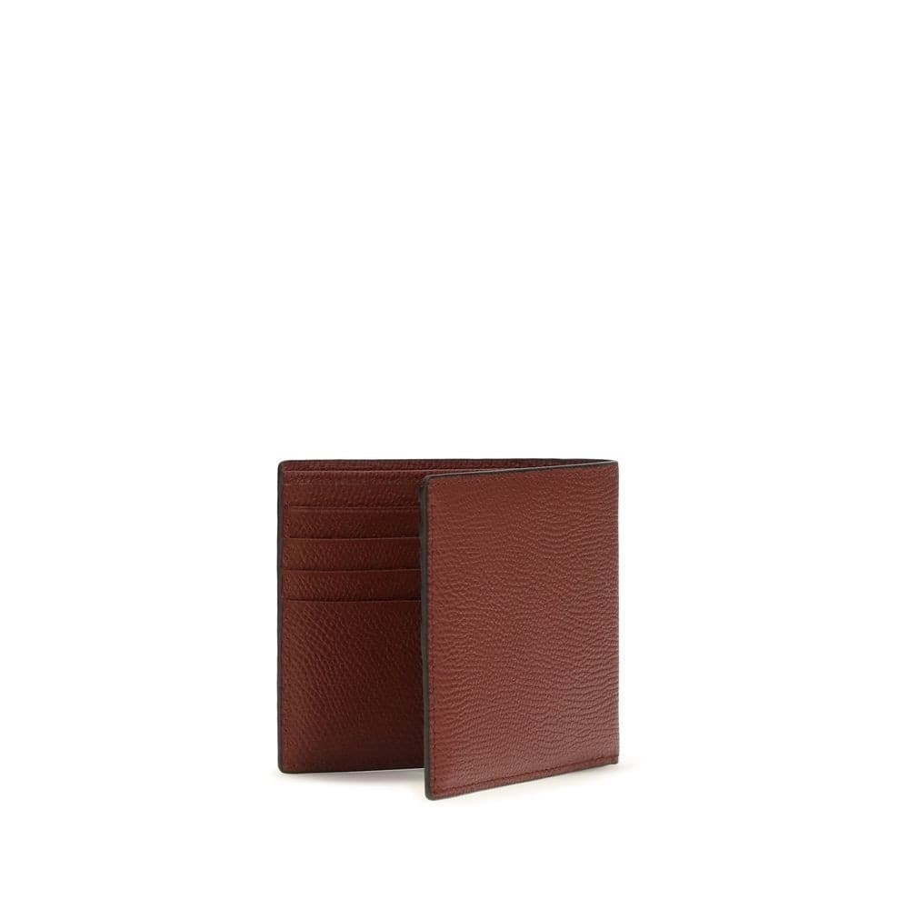 Valentino Garavani Bordeaux Calf Leather Bos Taurus Wallet - 2
