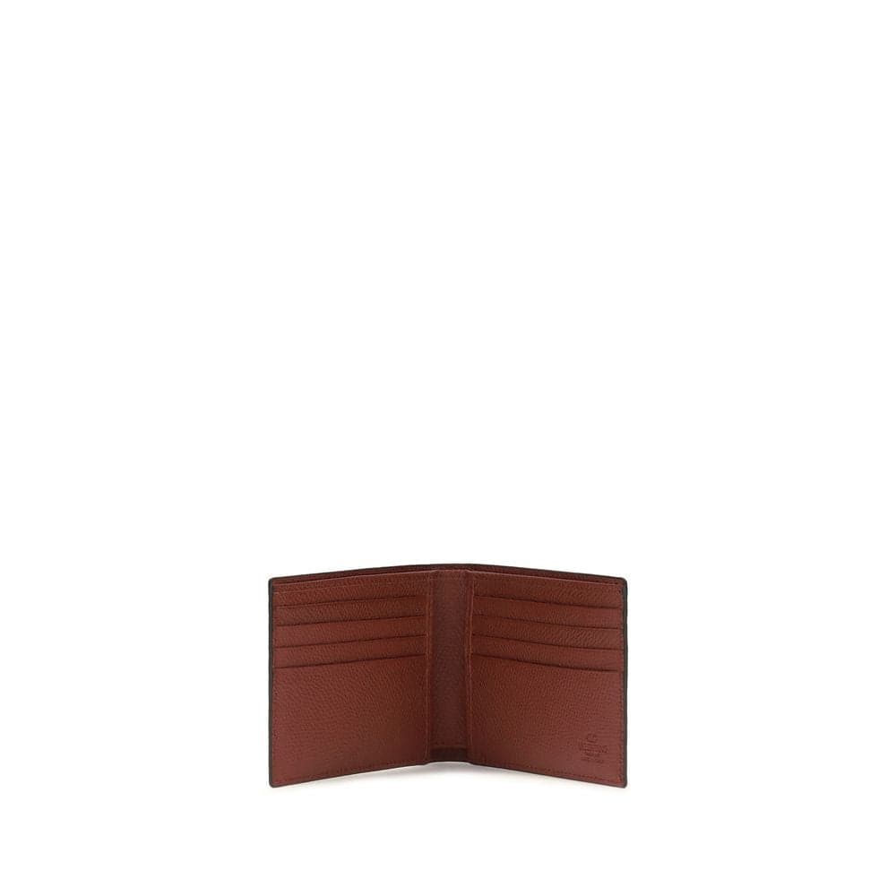Valentino Garavani Bordeaux Calf Leather Bos Taurus Wallet - 3