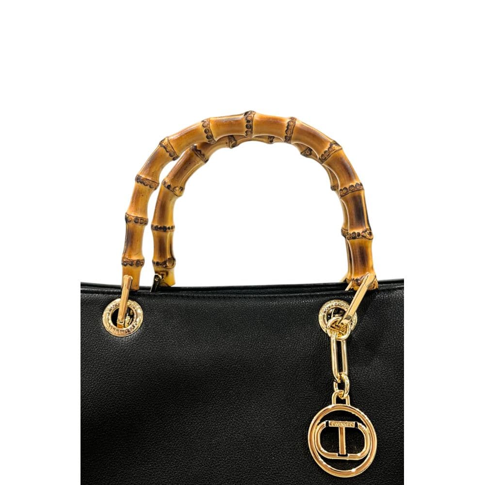 Twinset Black PU Women Handbag - 5