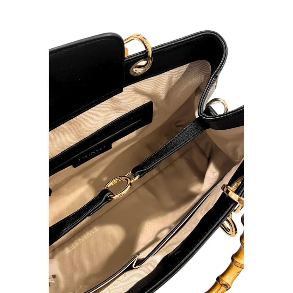 Twinset Black PU Women Handbag - 6