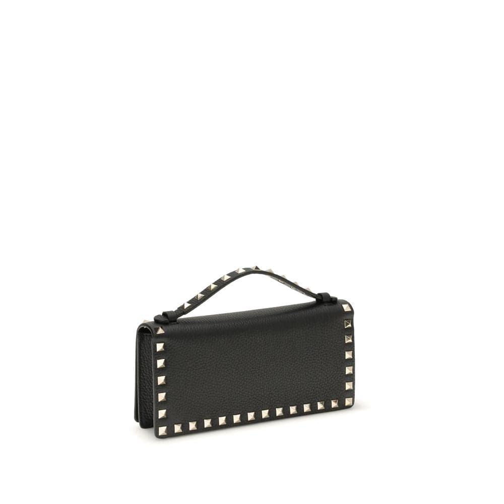 Valentino Garavani Black Calf Leather Bos Taurus Wallet - 3