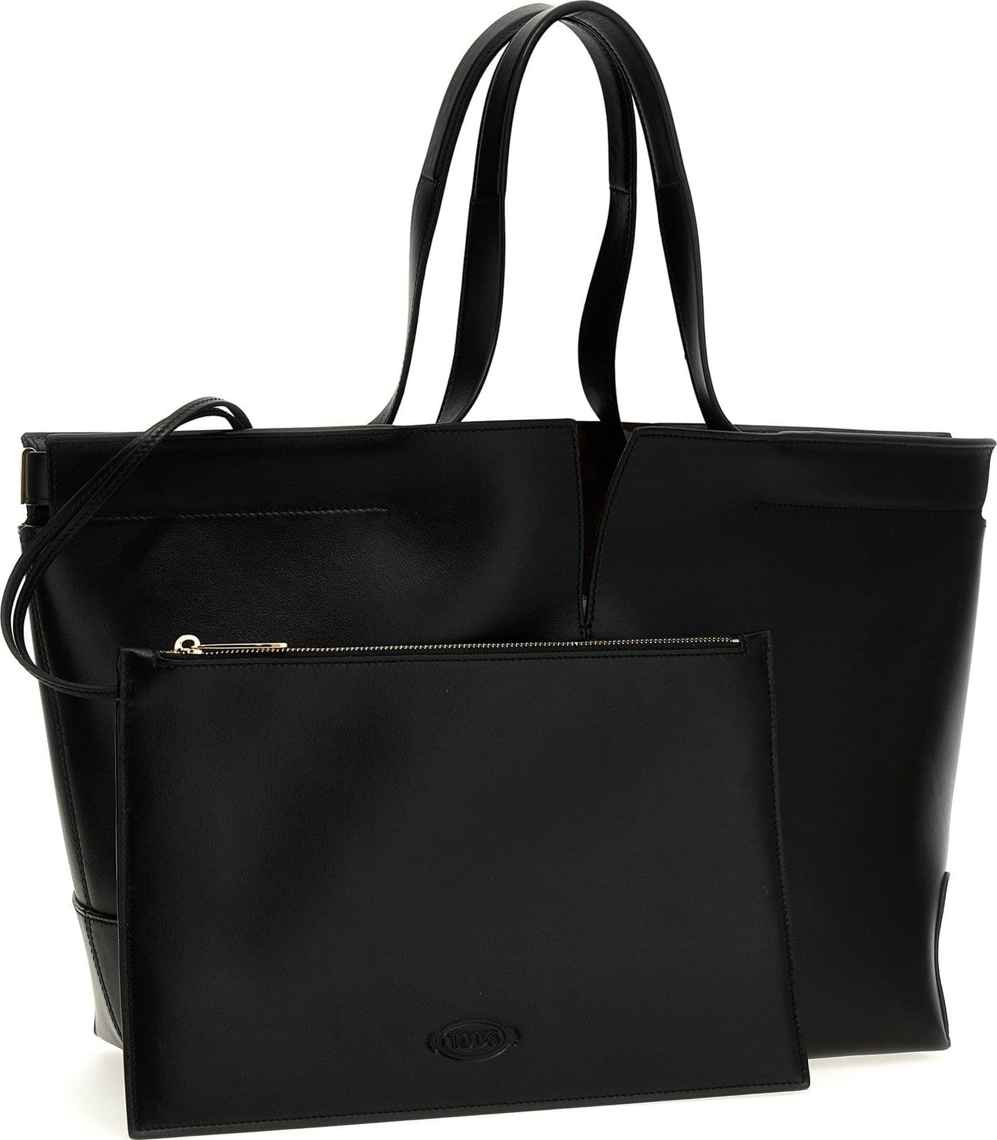 Tod's Black Calfskin Tote Bag - 3