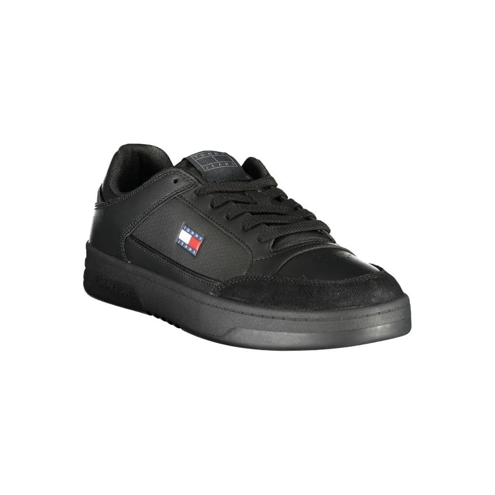 Tommy Hilfiger Black Polyurethane Men's Sneaker - 2