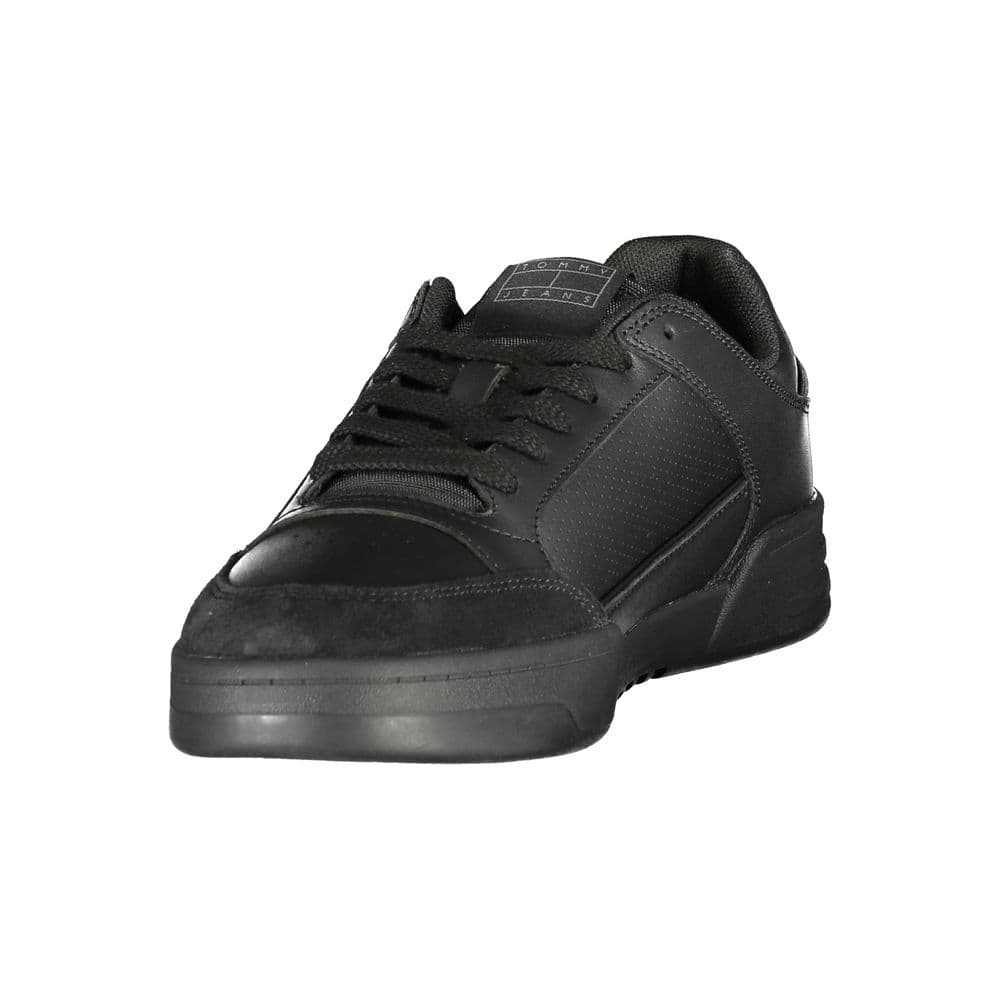 Tommy Hilfiger Black Polyurethane Men's Sneaker - 3