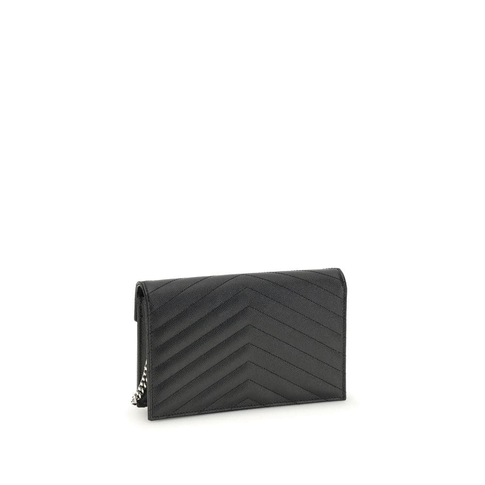 Saint Laurent Black Calf Leather Bos Taurus Wallet - 3