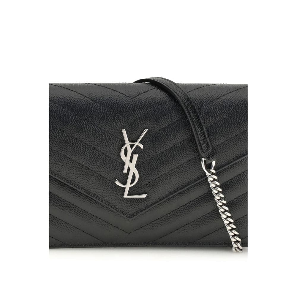 Saint Laurent Black Calf Leather Bos Taurus Wallet - 4