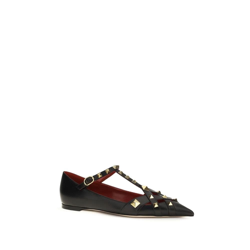 Valentino Garavani Black Goatskin Ballet Flats - 2
