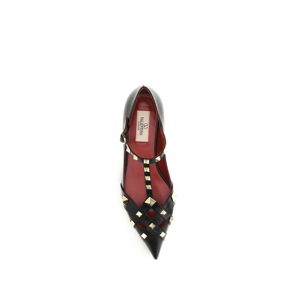 Valentino Garavani Black Goatskin Ballet Flats - 4