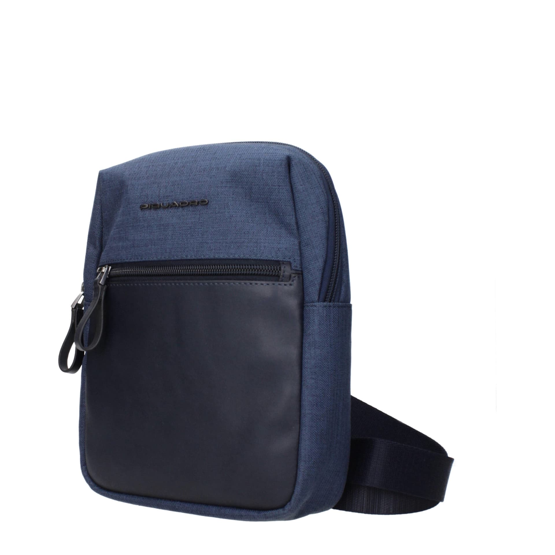 Piquadro Blue Fabric Crossbody Bag - 2