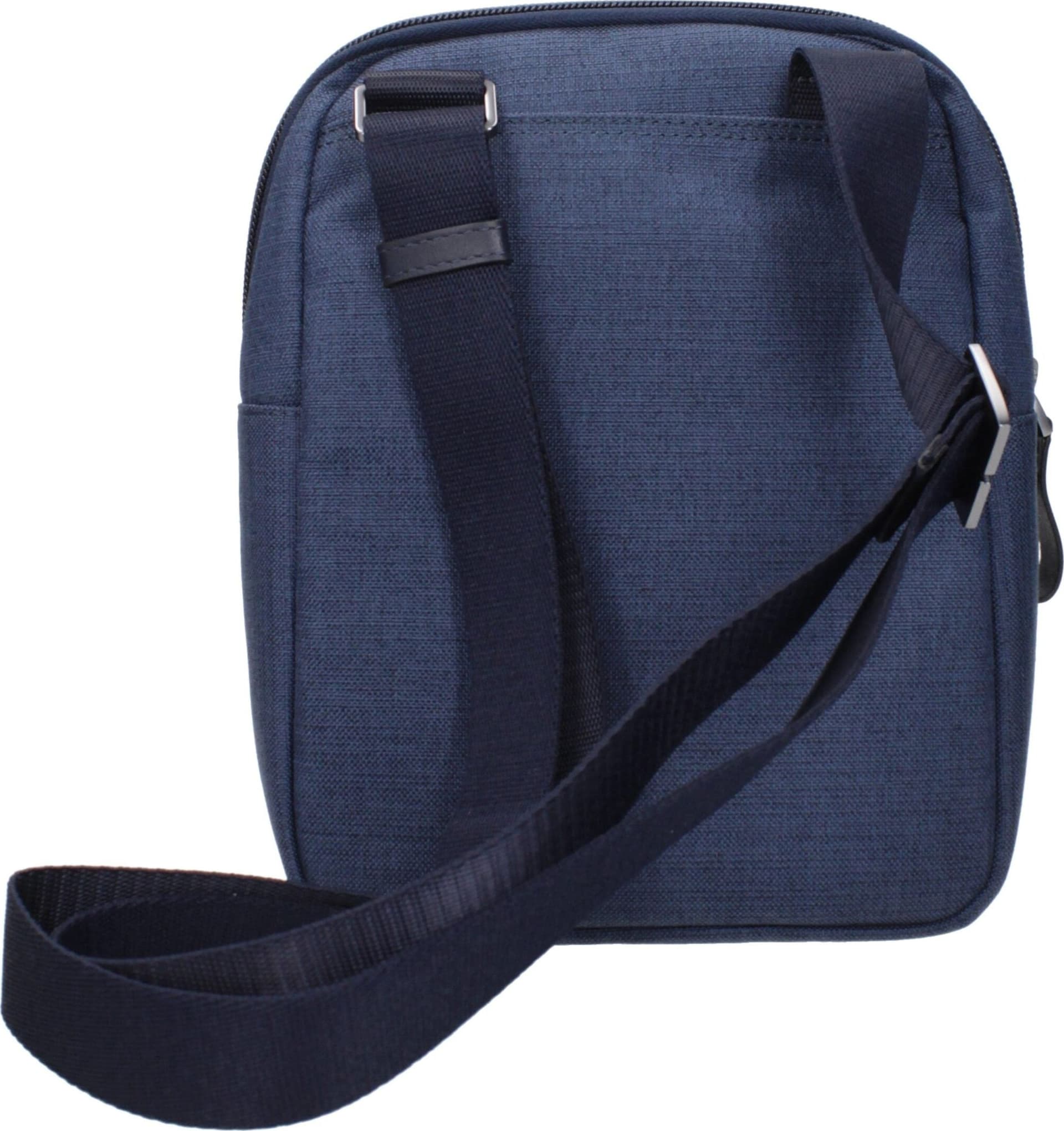 Piquadro Blue Fabric Crossbody Bag - 3
