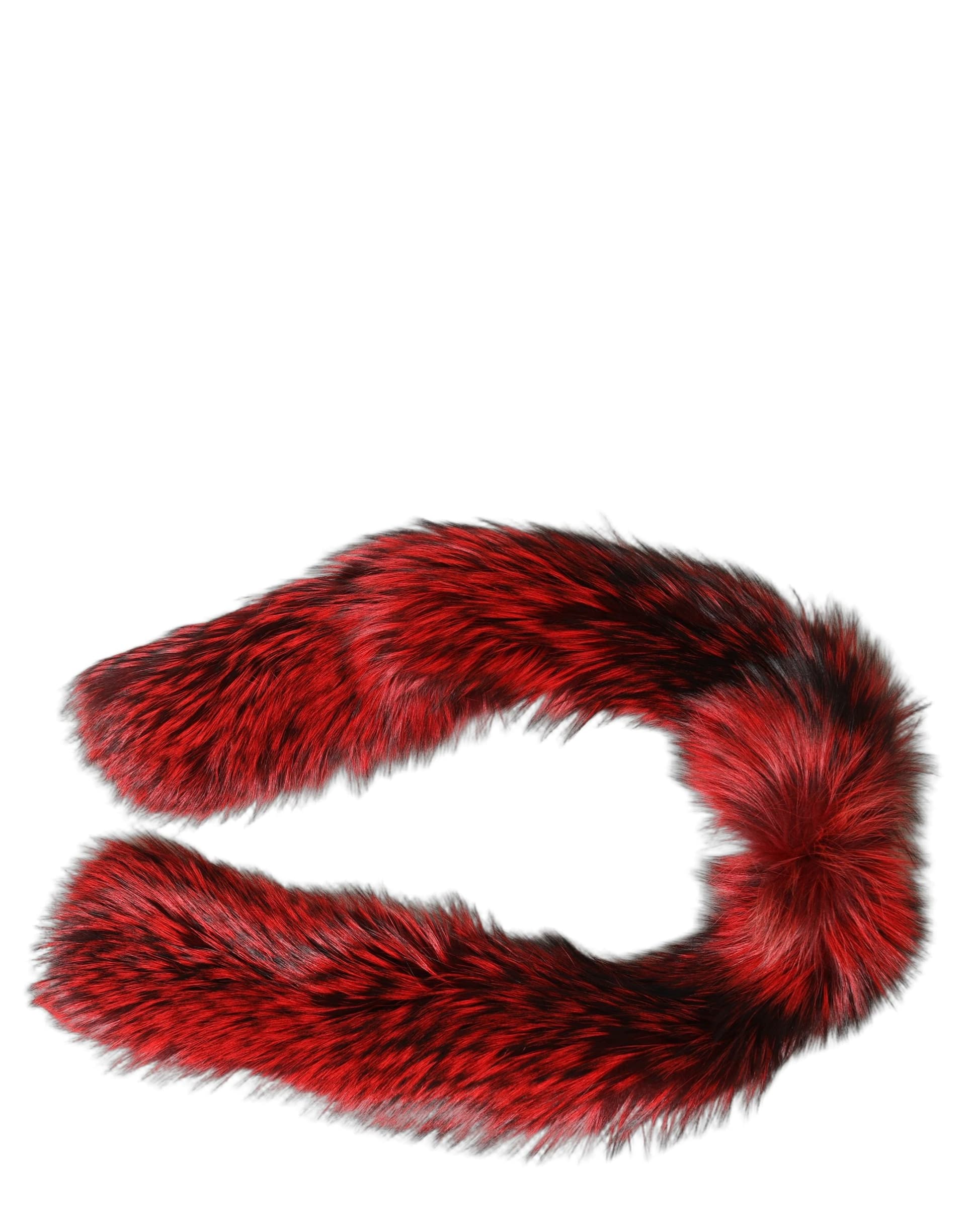 Dolce & Gabbana Red Fox Fur Neck Wrap Warmer Winter Scarf - 3