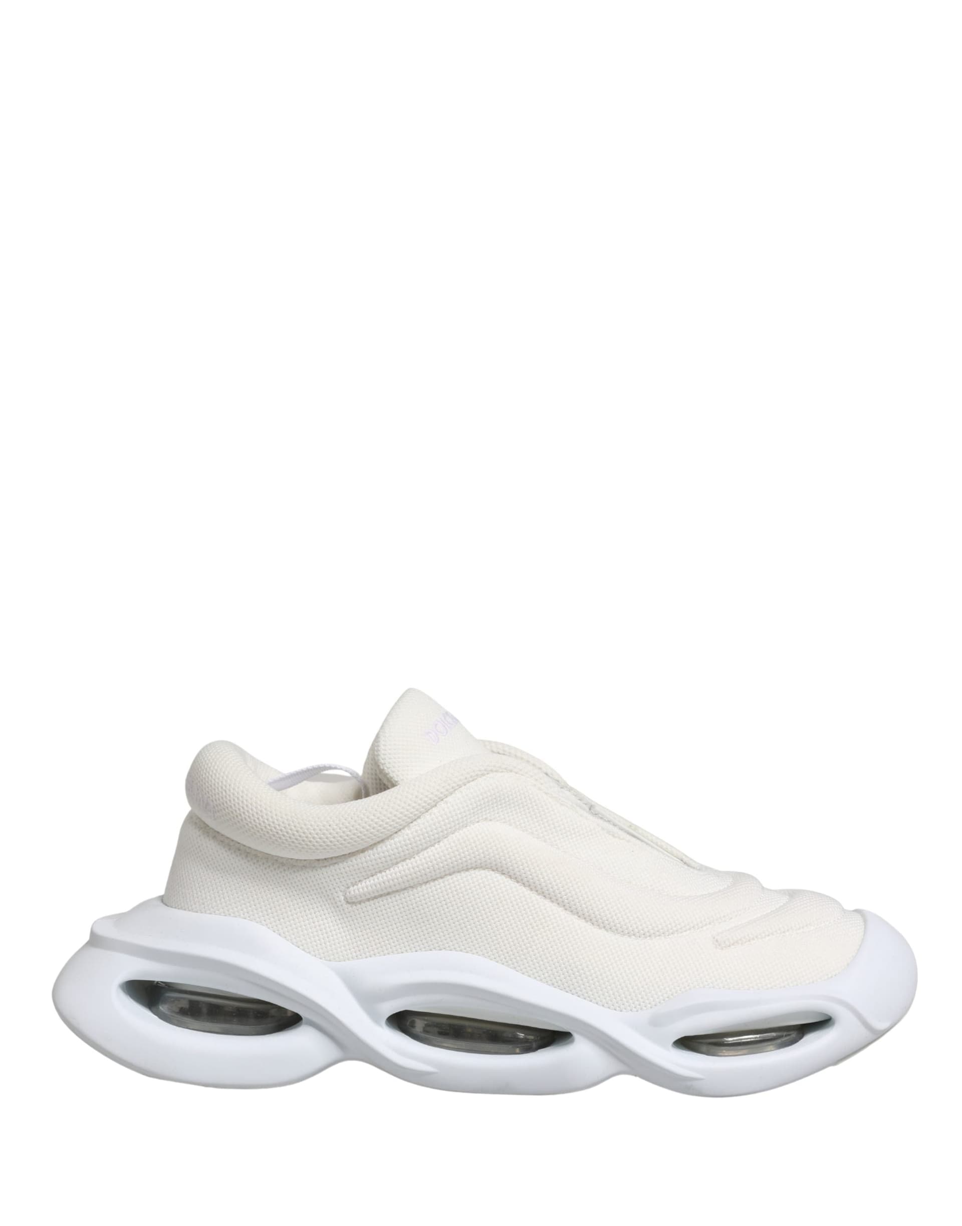 Dolce & Gabbana White Slip On Wave Low Top Sneakers Shoes - 6