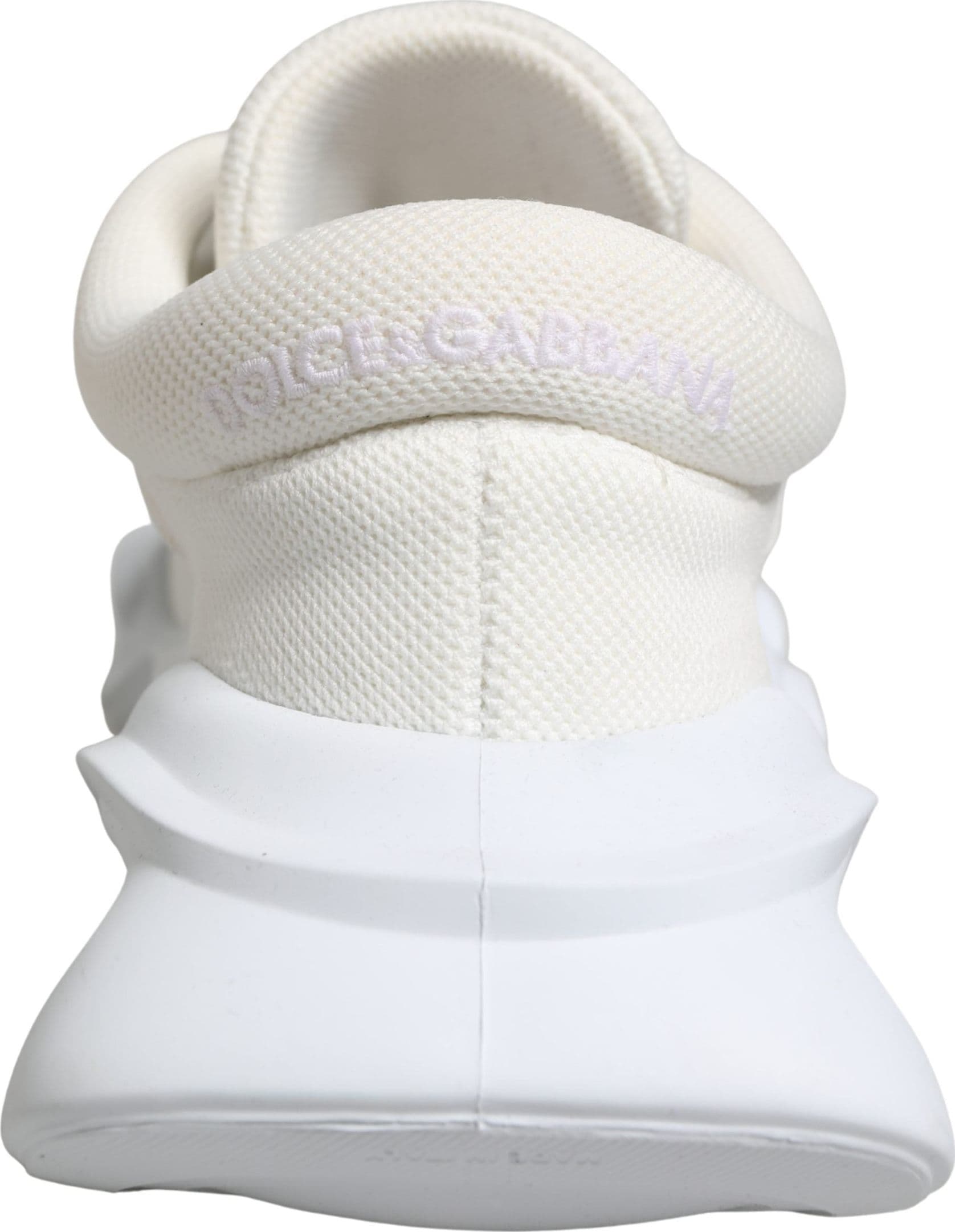 Dolce & Gabbana White Slip On Wave Low Top Sneakers Shoes - 8