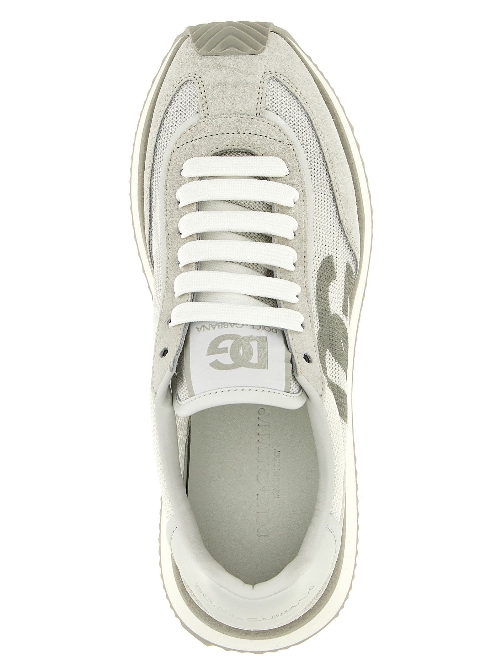 Dolce & Gabbana Gray Calfskin Low Top Sneakers - 4