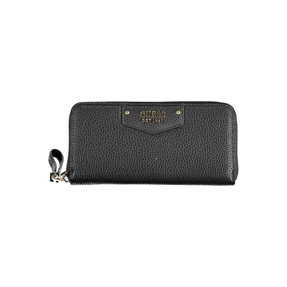 Guess Jeans Black Polyurethane Women Wallet - 2